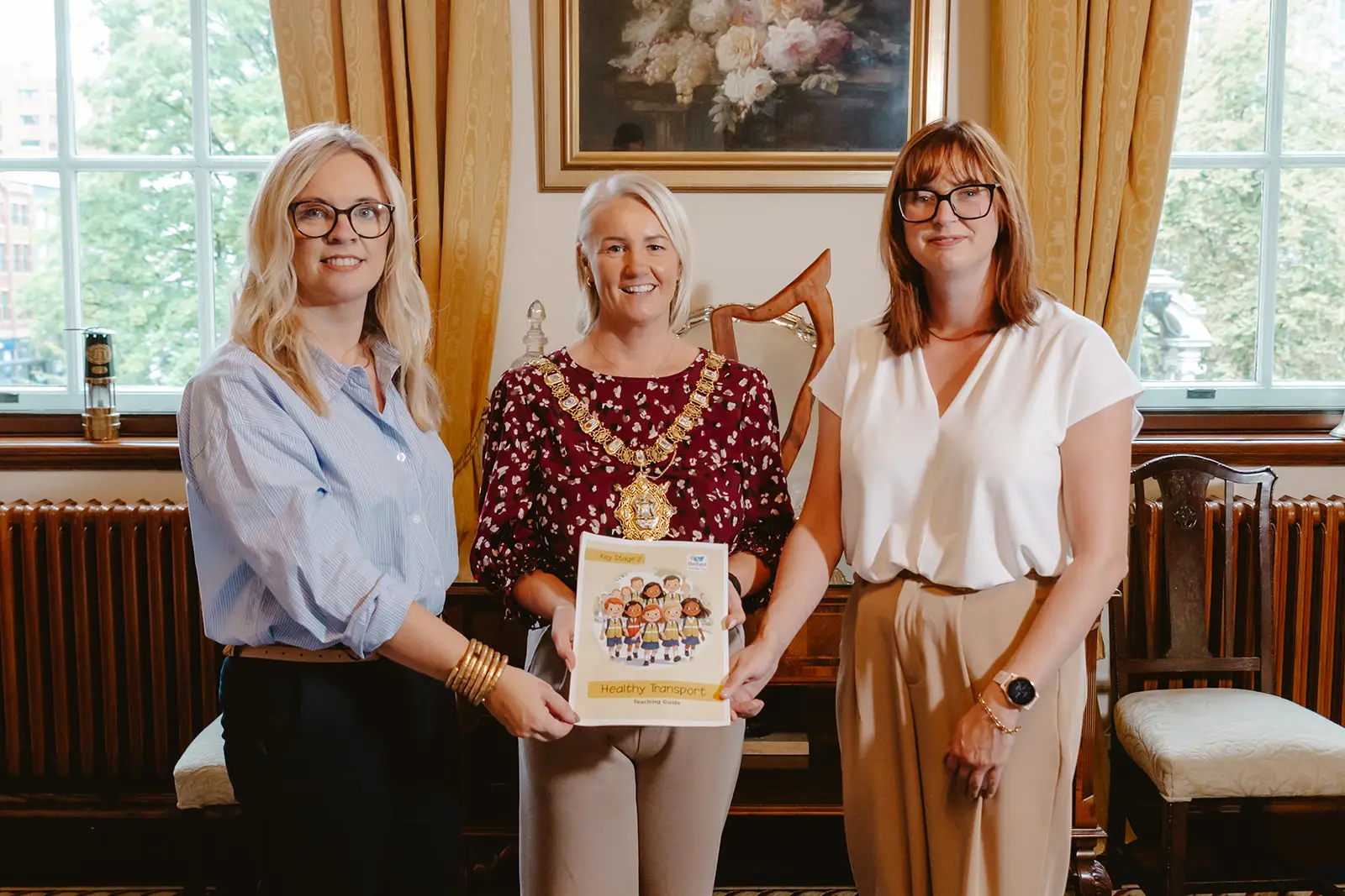 Charlene Brooks, Lord Mayor Tracy Kelly and Jacqueline O'Hagan